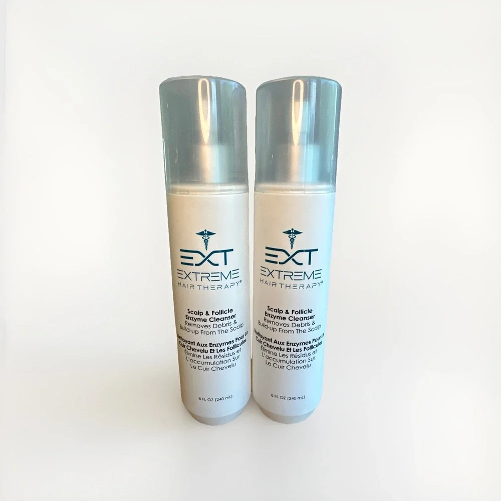 ✅️ EXT Extreme Hair‎ Therapy Scalp & Follicle Enzyme Cleanser NEW 8oz (Two Pack)